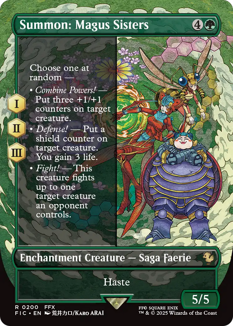 Summon: Magus Sisters (Borderless) [FINAL FANTASY Commander] | Card Merchant Takapuna