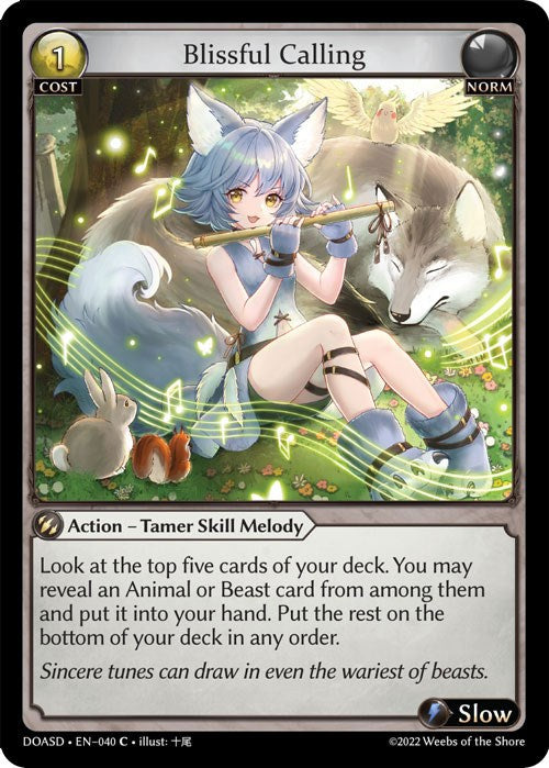 Blissful Calling (040) [Dawn of Ashes: Starter Decks] | Card Merchant Takapuna