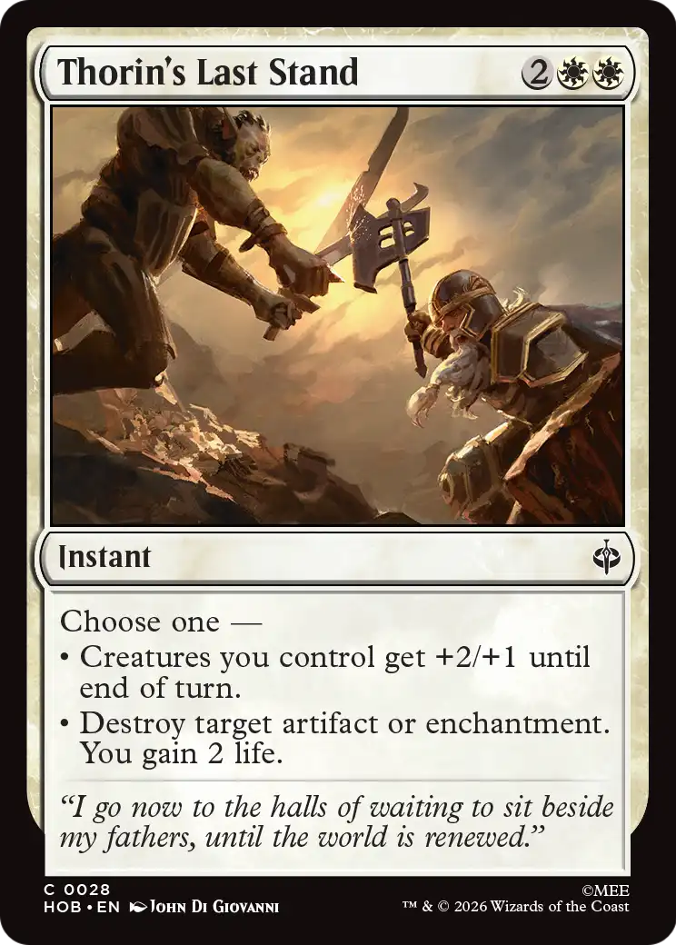 Thorin's Last Stand [The Hobbit] | Card Merchant Takapuna