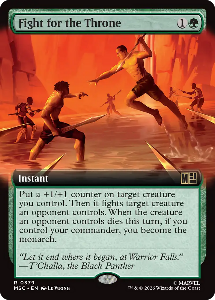 Fight for the Throne (Extended Art) [Marvel Super Heroes Commander] | Card Merchant Takapuna