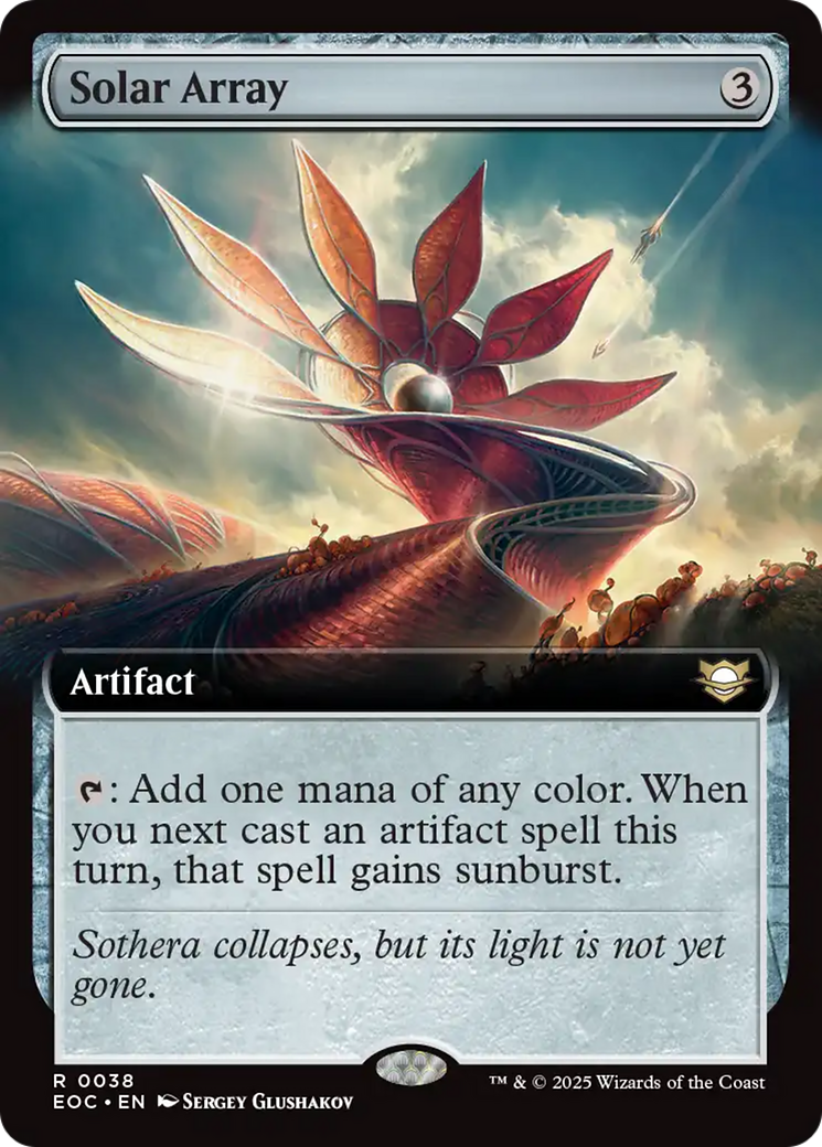 Solar Array (Extended Art) [Edge of Eternities Commander] | Card Merchant Takapuna