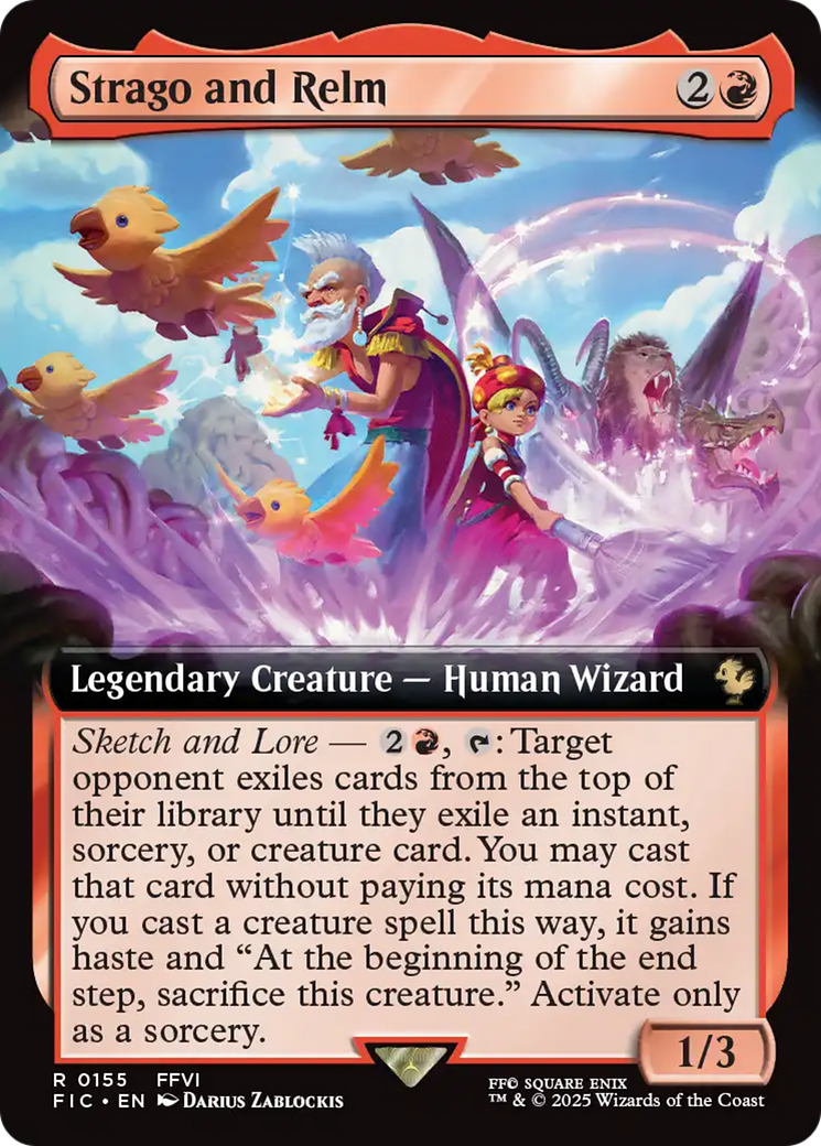 Strago and Relm (Extended Art) [FINAL FANTASY Commander] | Card Merchant Takapuna