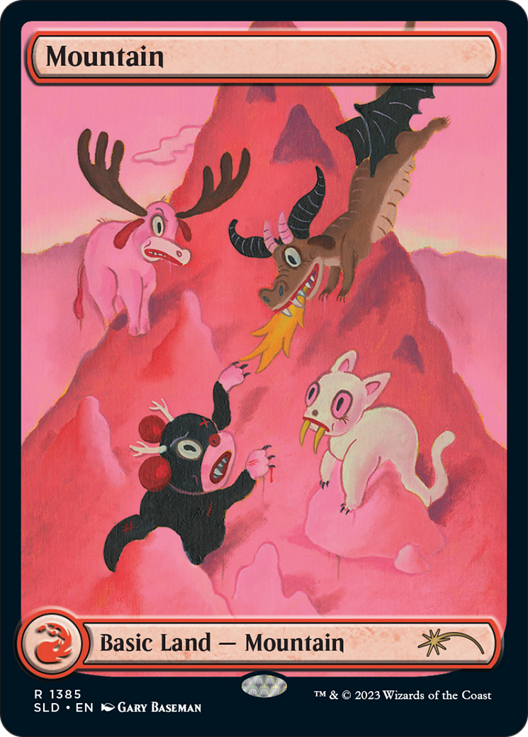 Mountain (1385) [Secret Lair Drop Series] | Card Merchant Takapuna