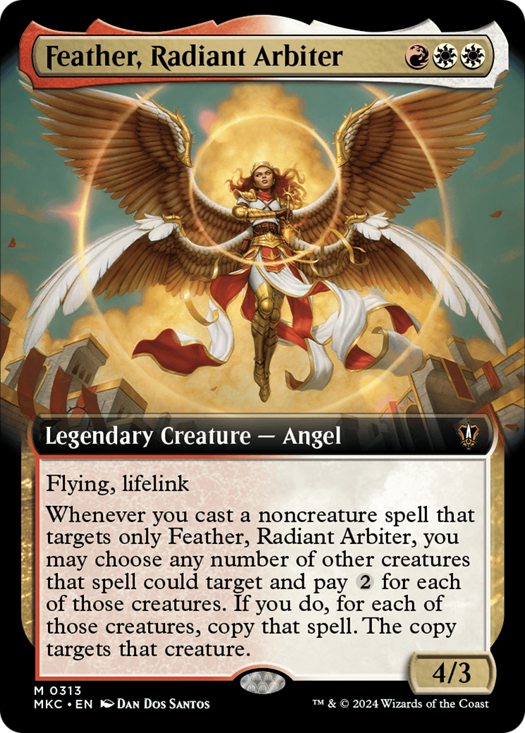 Feather, Radiant Arbiter (Extended Art) [Murders at Karlov Manor Commander] | Card Merchant Takapuna