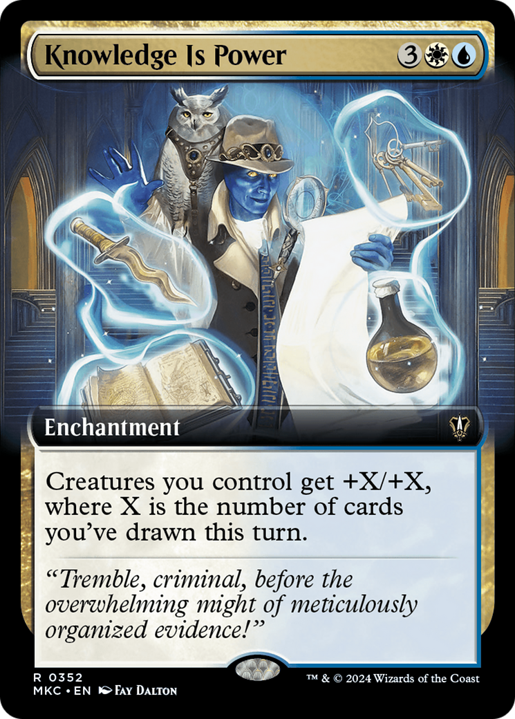 Knowledge is Power (Extended Art) [Murders at Karlov Manor Commander] | Card Merchant Takapuna