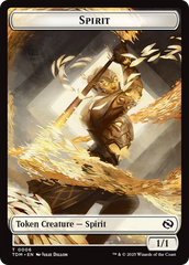 Spirit (0006) // Spirit (0007) Double-Sided Token [Tarkir: Dragonstorm Tokens] | Card Merchant Takapuna