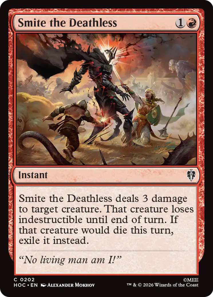 Smite the Deathless [The Hobbit: Eternal-Legal] | Card Merchant Takapuna
