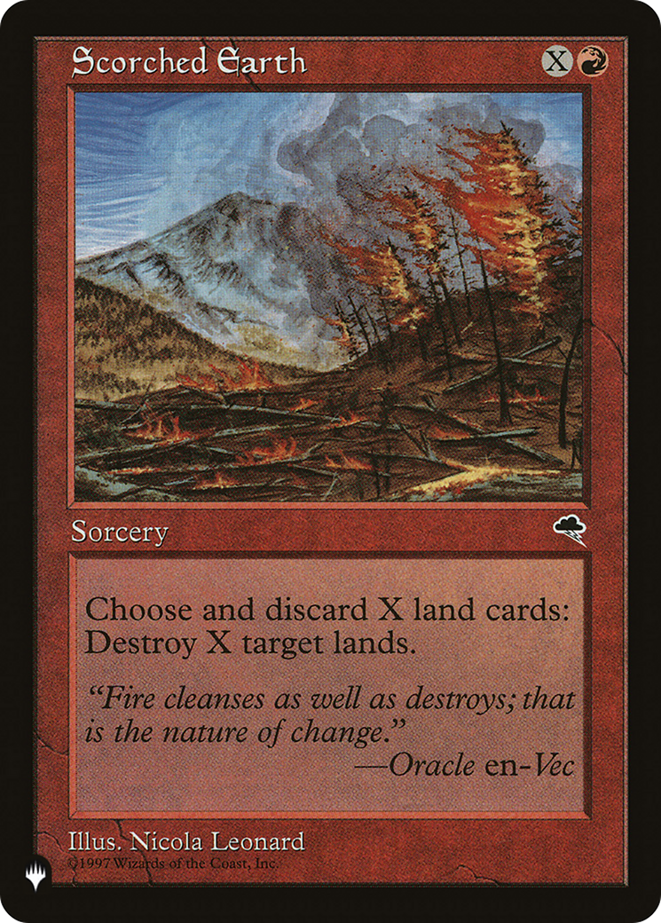 Scorched Earth [The List] | Card Merchant Takapuna