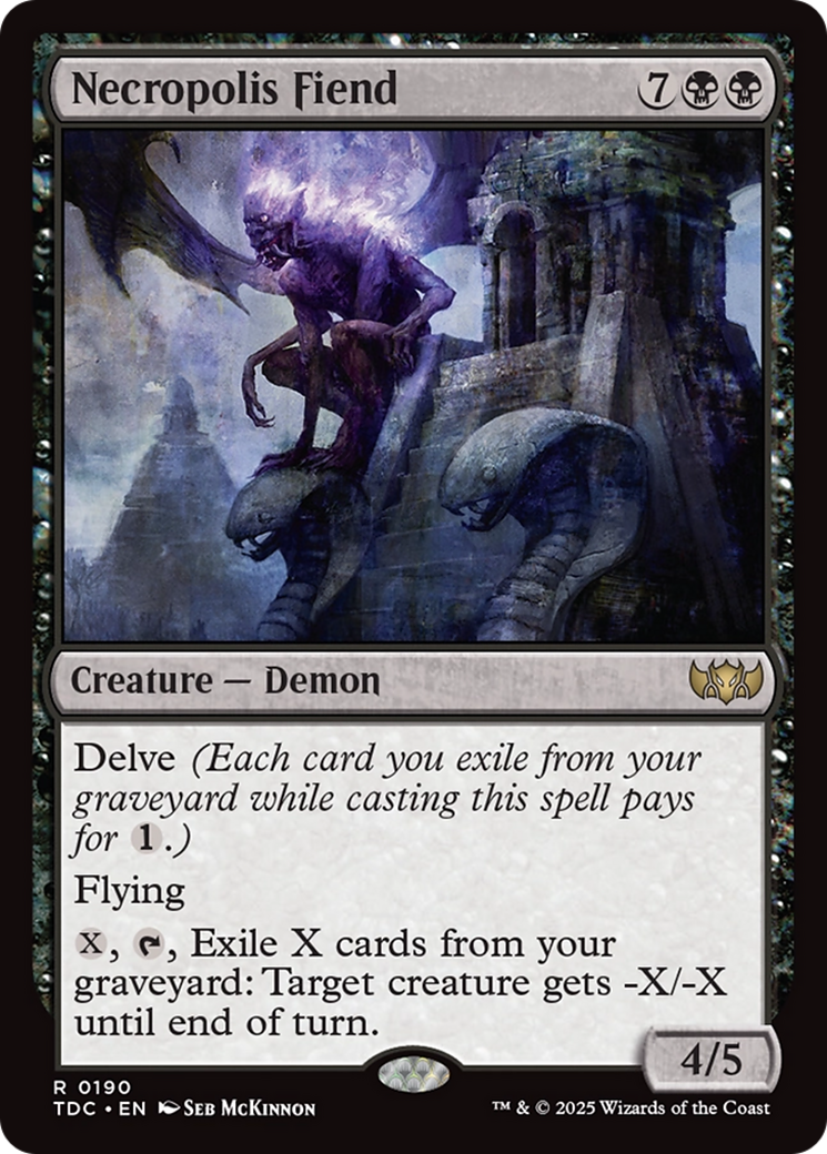 Necropolis Fiend [Tarkir: Dragonstorm Commander] | Card Merchant Takapuna