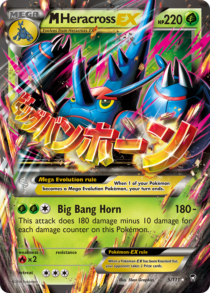M Heracross EX (5/111) [XY: Furious Fists] | Card Merchant Takapuna