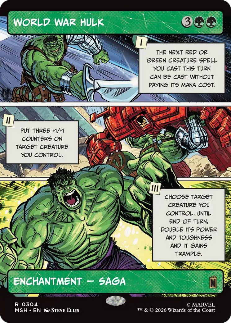World War Hulk (Borderless) [Marvel Super Heroes] | Card Merchant Takapuna