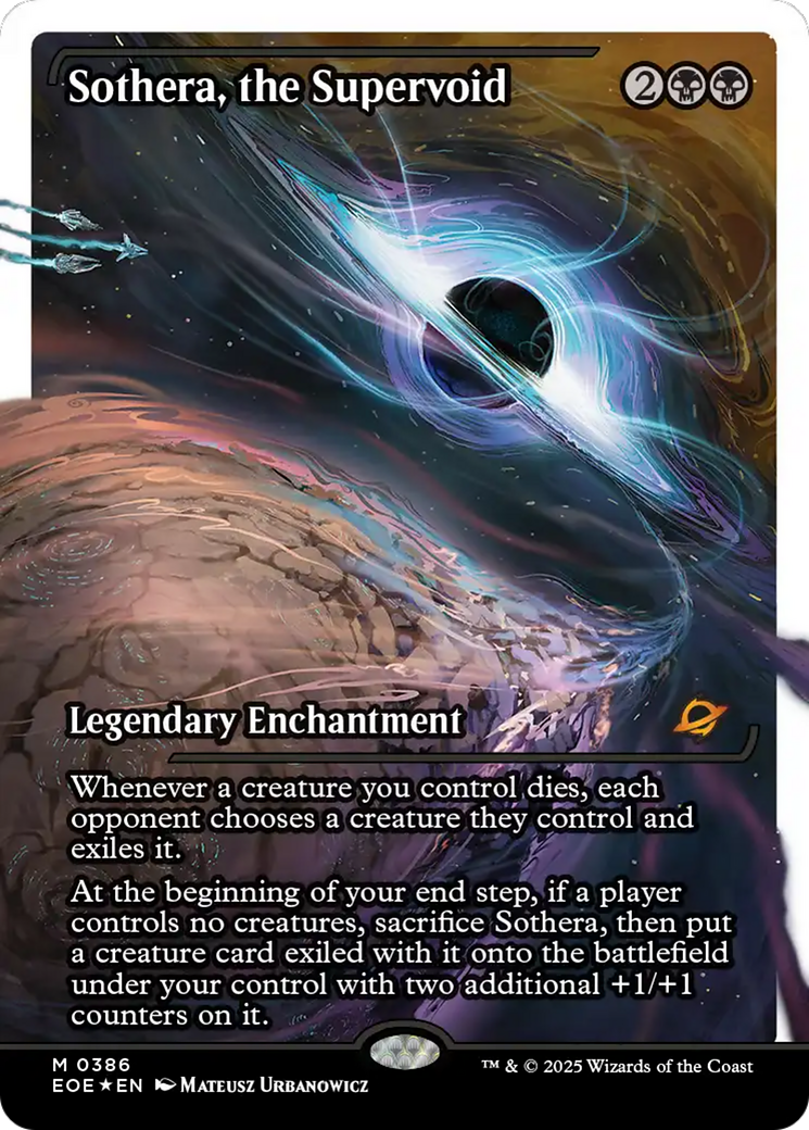 Sothera, the Supervoid (Fracture Foil) [Edge of Eternities] | Card Merchant Takapuna