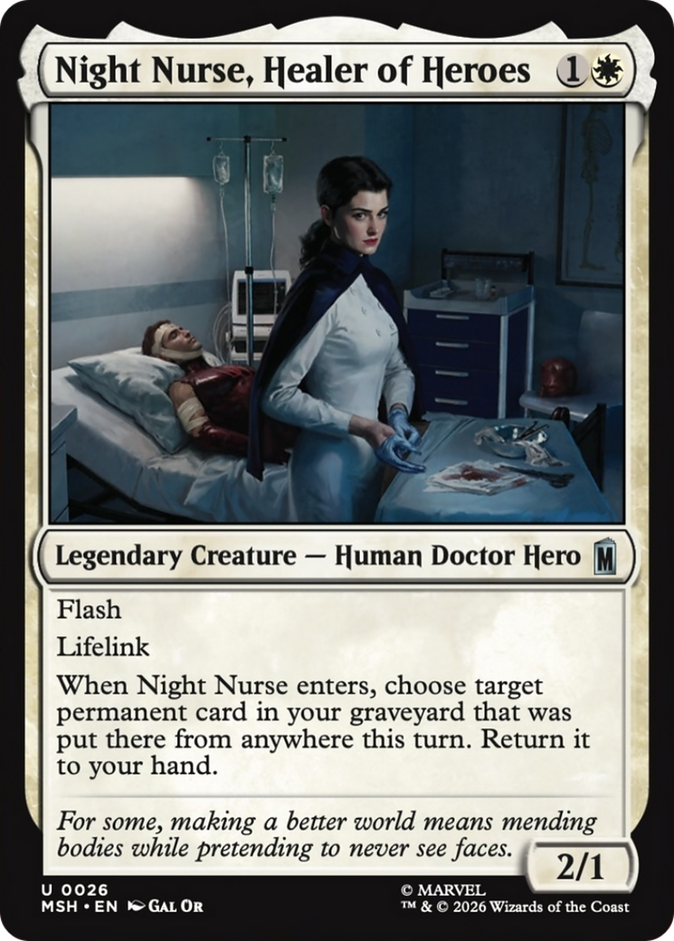 Night Nurse, Healer of Heroes [Marvel Super Heroes] | Card Merchant Takapuna