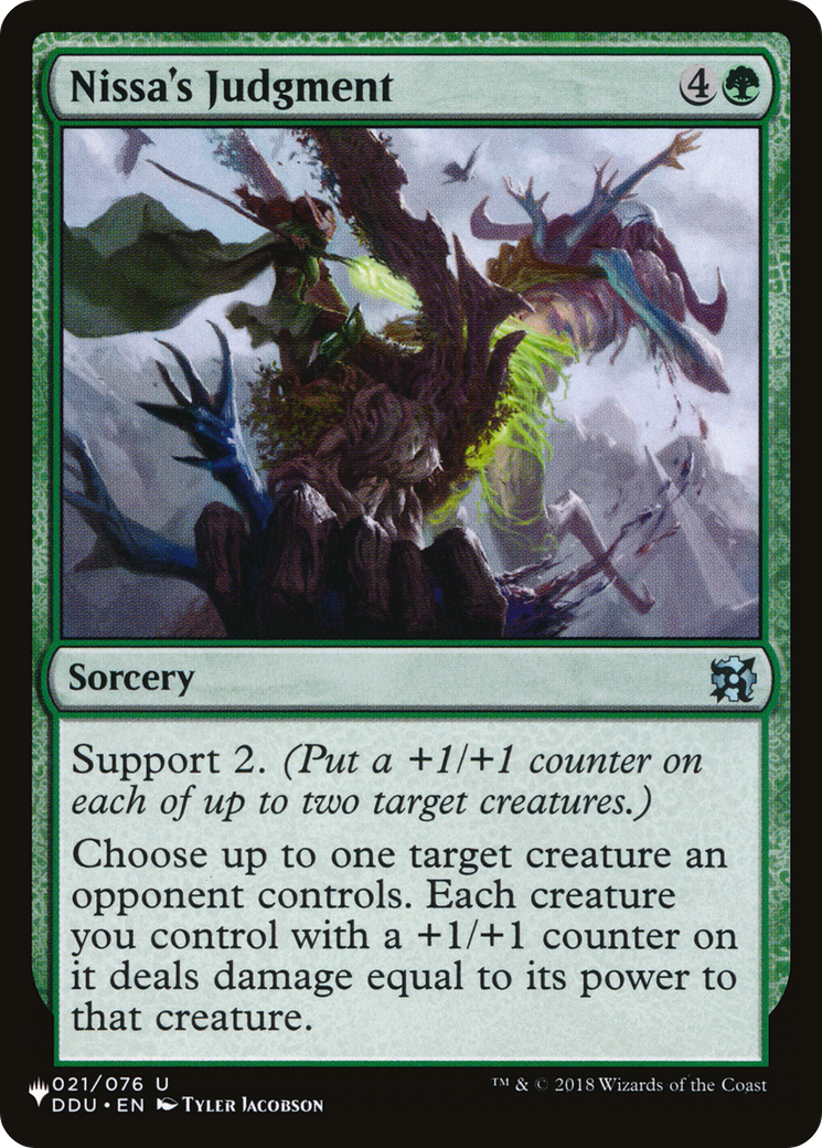 Nissa's Judgment [The List] | Card Merchant Takapuna