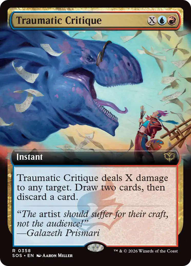 Traumatic Critique (Extended Art) [Secrets of Strixhaven] | Card Merchant Takapuna