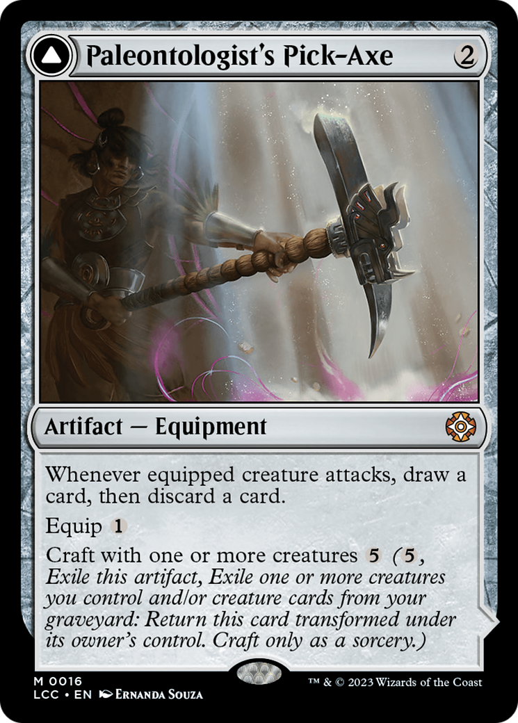 Paleontologist's Pick-Axe (Extended Art) [The Lost Caverns of Ixalan Commander] | Card Merchant Takapuna