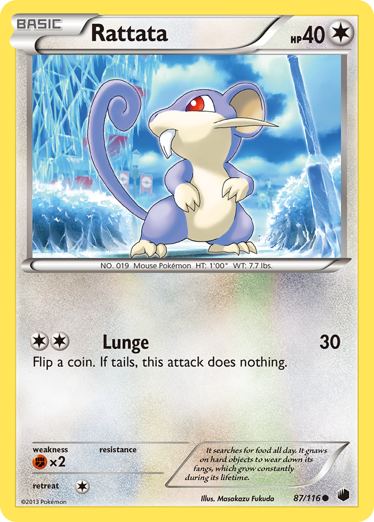 Rattata (87/116) [Black & White: Plasma Freeze] | Card Merchant Takapuna