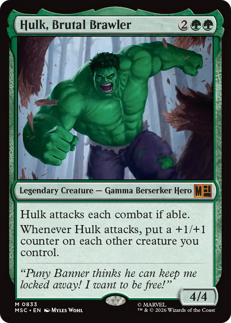Hulk, Brutal Brawler [Marvel Super Heroes Commander] | Card Merchant Takapuna