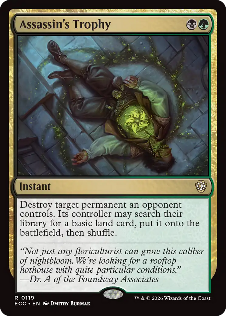 Assassin's Trophy [Lorwyn Eclipsed Commander] | Card Merchant Takapuna