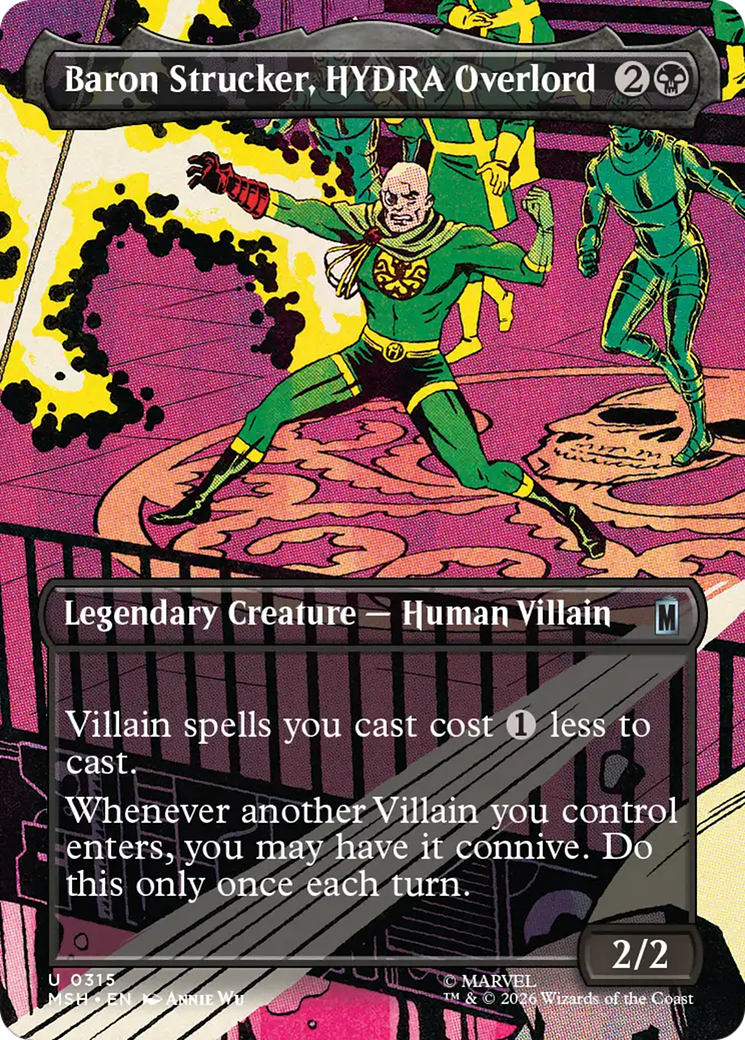 Baron Strucker, HYDRA Overlord (Borderless) (0315) [Marvel Super Heroes] | Card Merchant Takapuna