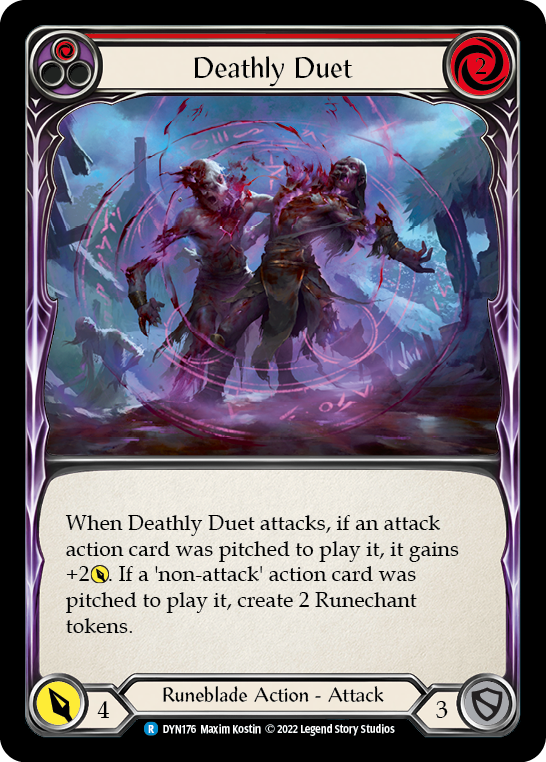 Deathly Duet (Red) [DYN176] (Dynasty) | Card Merchant Takapuna
