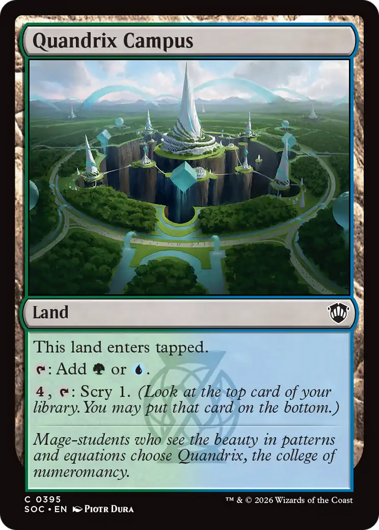 Quandrix Campus [Secrets of Strixhaven Commander] | Card Merchant Takapuna
