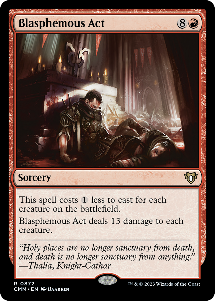 Blasphemous Act [Commander Masters] | Card Merchant Takapuna