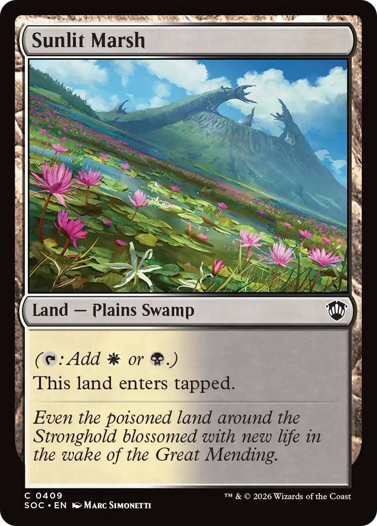 Sunlit Marsh [Secrets of Strixhaven Commander] | Card Merchant Takapuna