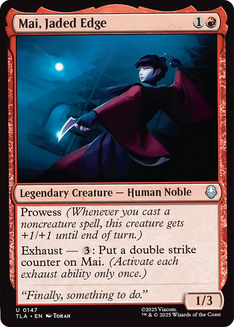 Mai, Jaded Edge [Avatar: The Last Airbender] | Card Merchant Takapuna
