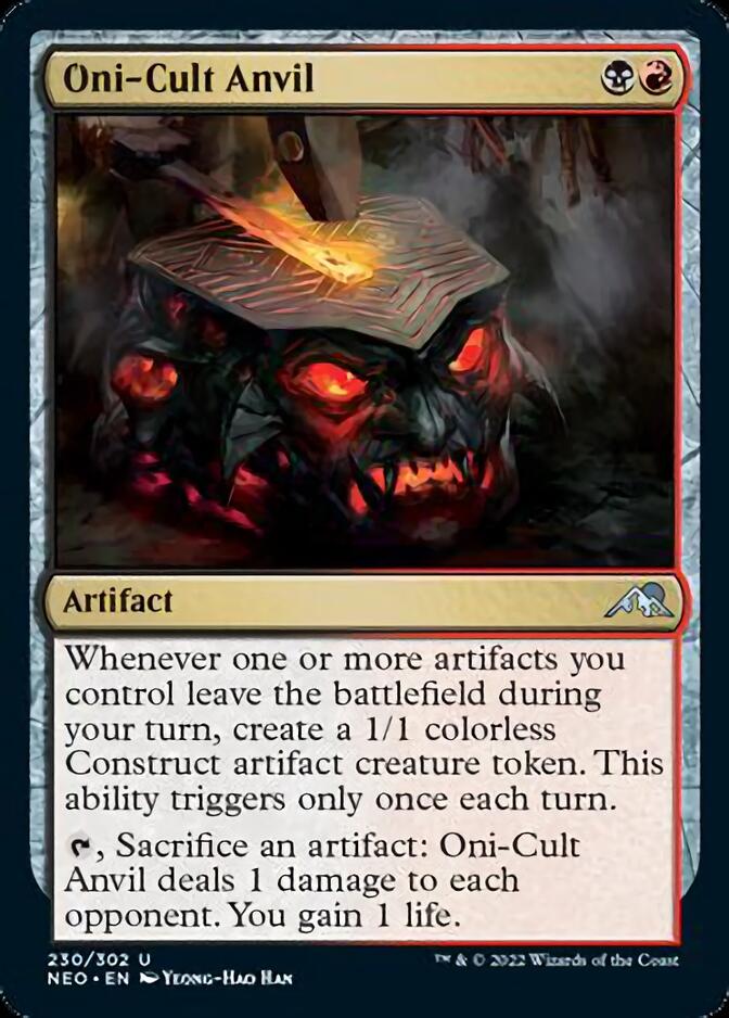 Oni-Cult Anvil [Kamigawa: Neon Dynasty] | Card Merchant Takapuna