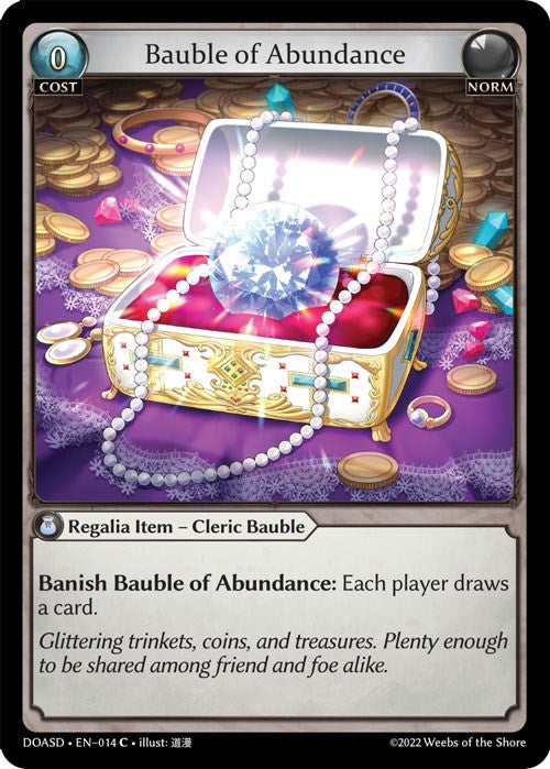 Bauble of Abundance (014) [Dawn of Ashes: Starter Decks] | Card Merchant Takapuna