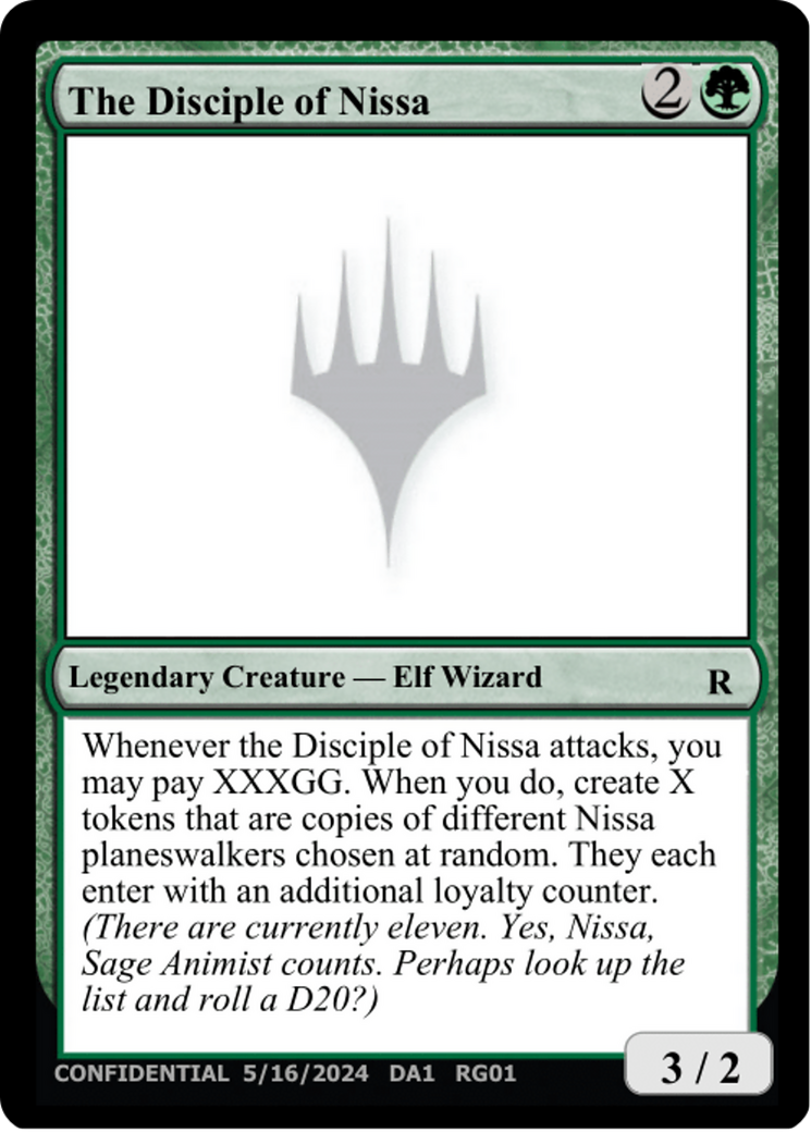 The Disciple of Nissa [Unknown Event] | Card Merchant Takapuna