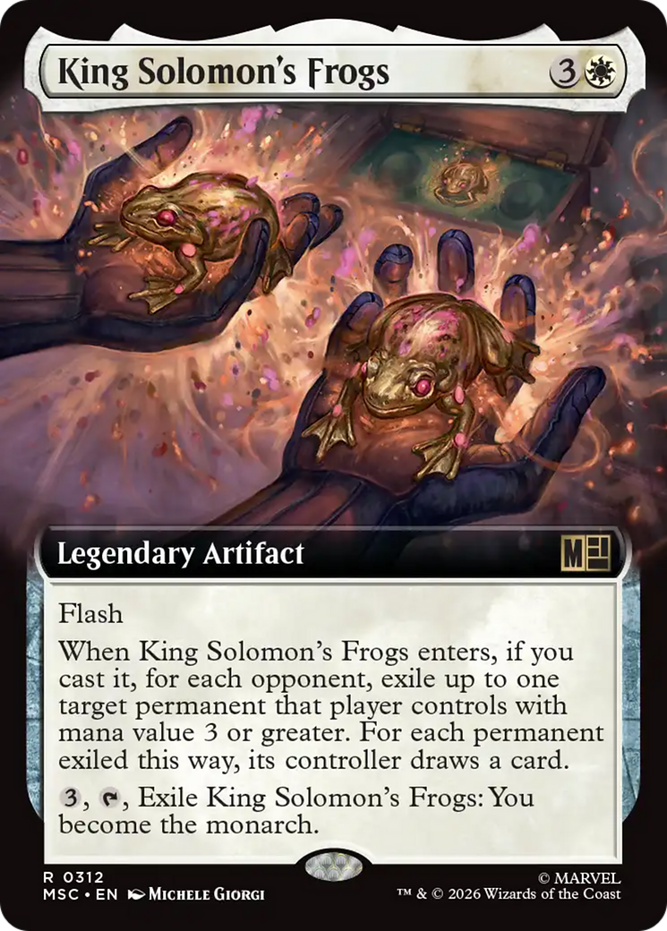 King Solomon's Frogs (Extended Art) [Marvel Super Heroes Commander] | Card Merchant Takapuna