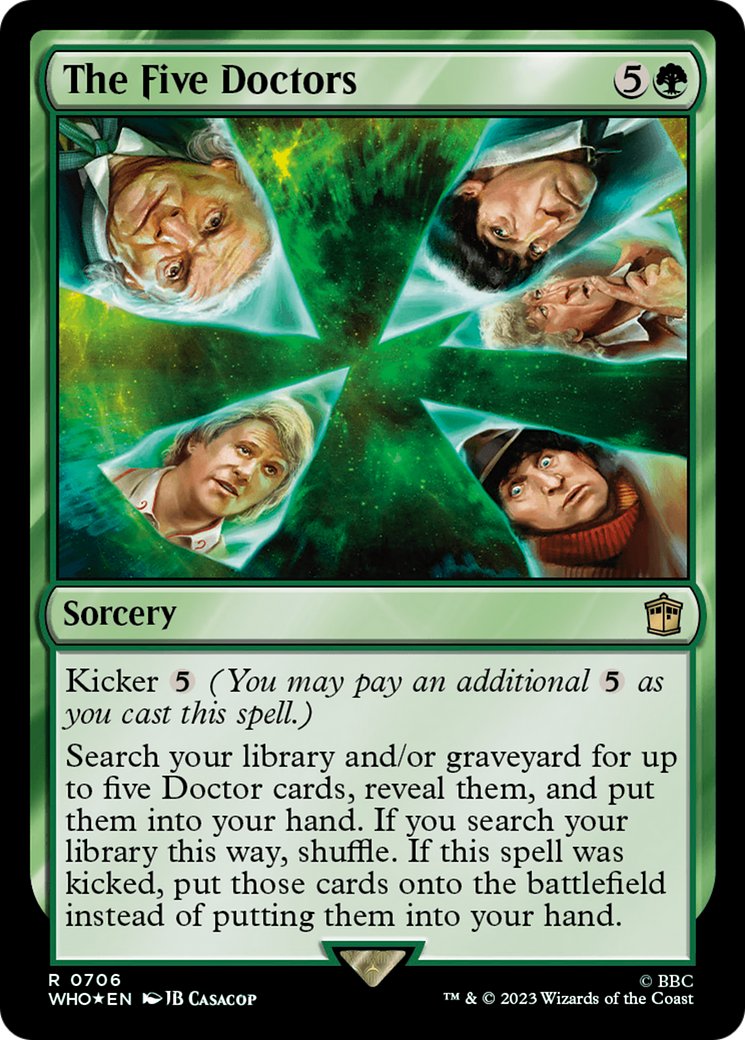 The Five Doctors (Surge Foil) [Doctor Who] | Card Merchant Takapuna