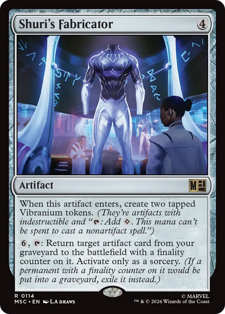 Shuri's Fabricator (Surge Foil) [Marvel Super Heroes Commander] | Card Merchant Takapuna