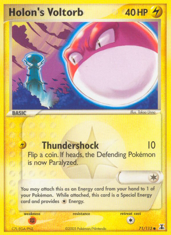 Holon's Voltorb (71/113) [EX: Delta Species] | Card Merchant Takapuna