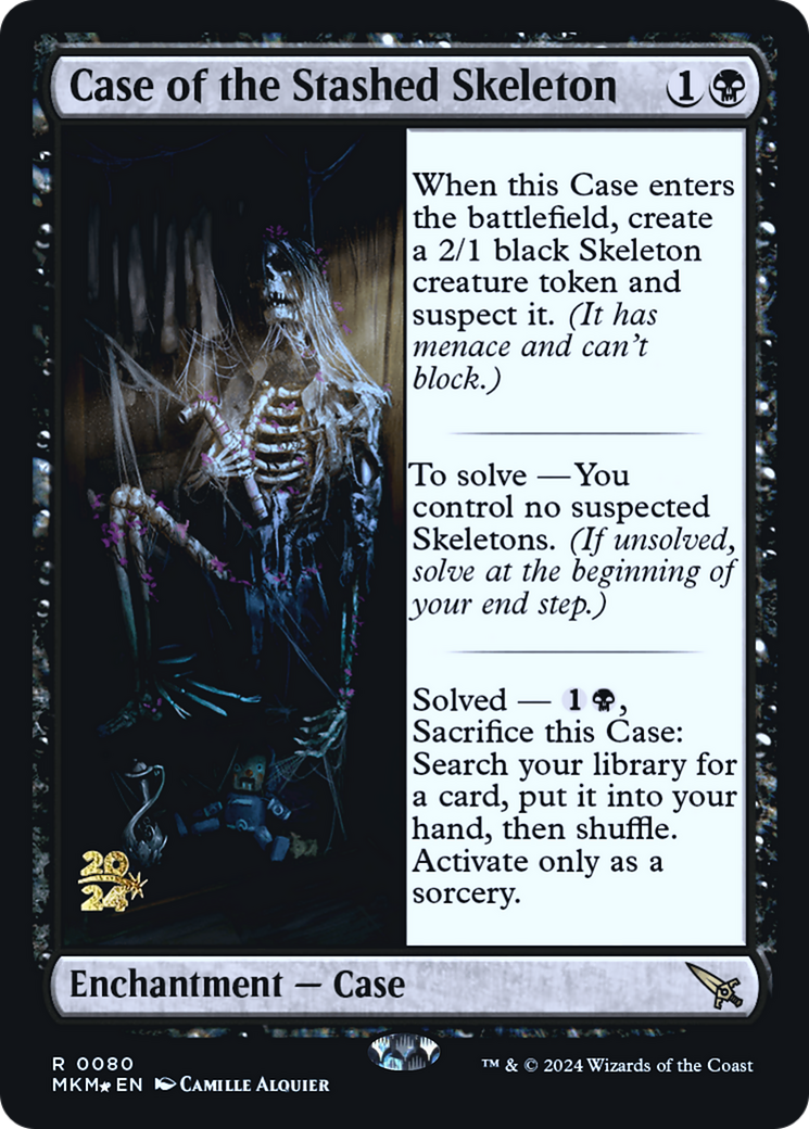 Case of the Stashed Skeleton [Murders at Karlov Manor Prerelease Promos] | Card Merchant Takapuna