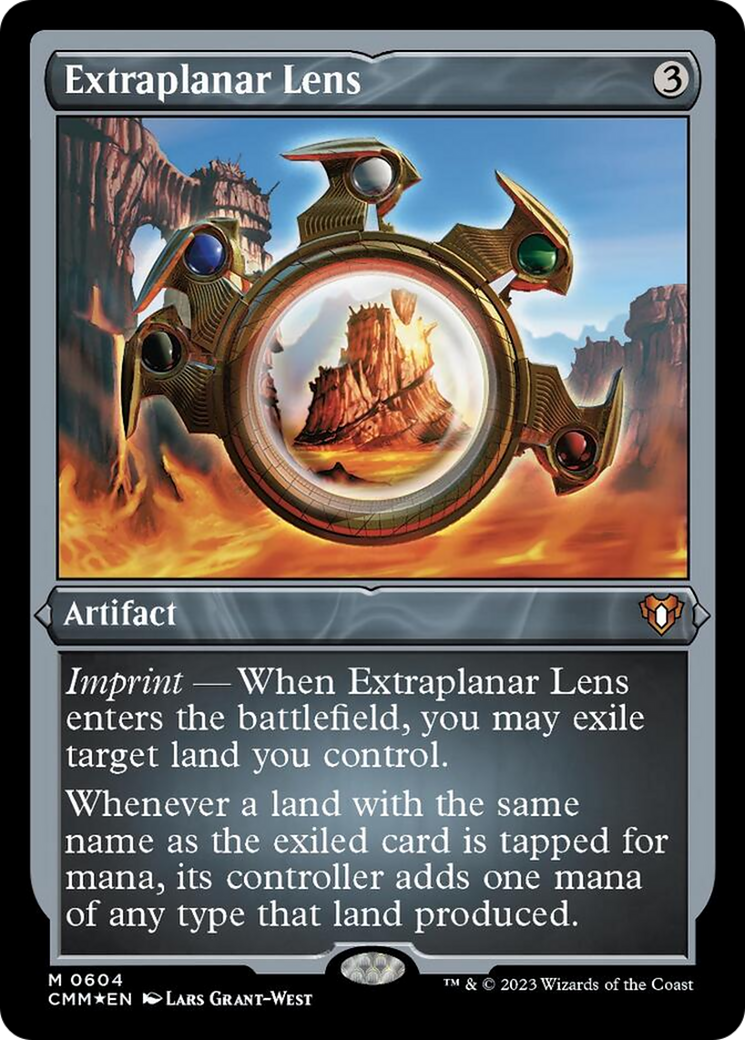 Extraplanar Lens (Foil Etched) [Commander Masters] | Card Merchant Takapuna