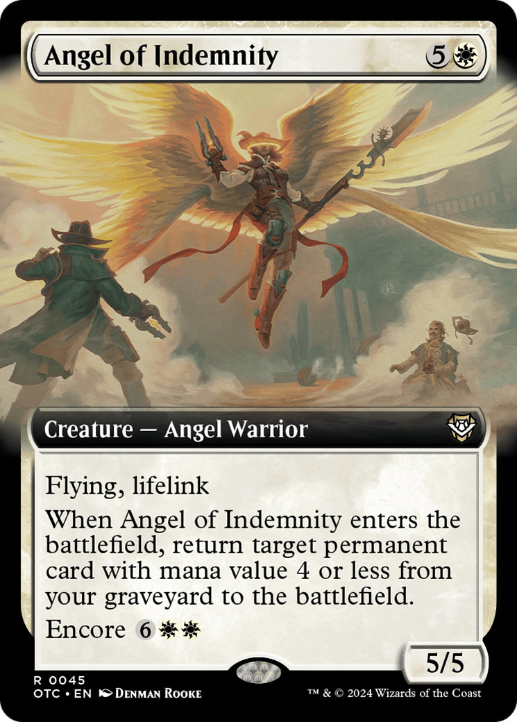 Angel of Indemnity (Extended Art) [Outlaws of Thunder Junction Commander] | Card Merchant Takapuna