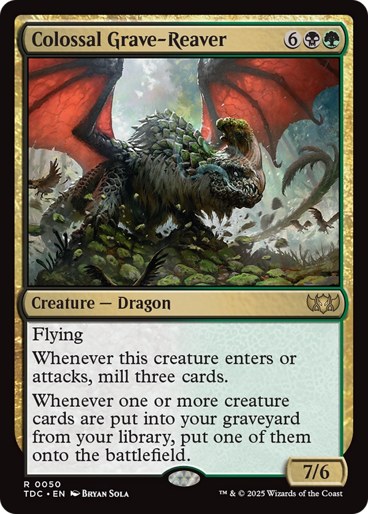 Colossal Grave-Reaver [Tarkir: Dragonstorm Commander] | Card Merchant Takapuna