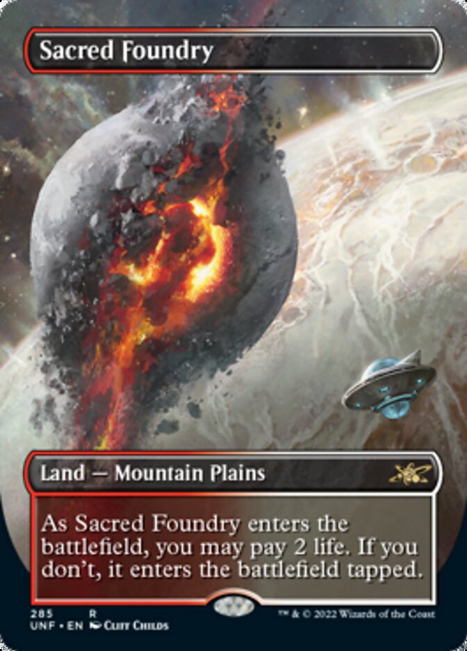 Sacred Foundry (Borderless) [Unfinity] | Card Merchant Takapuna