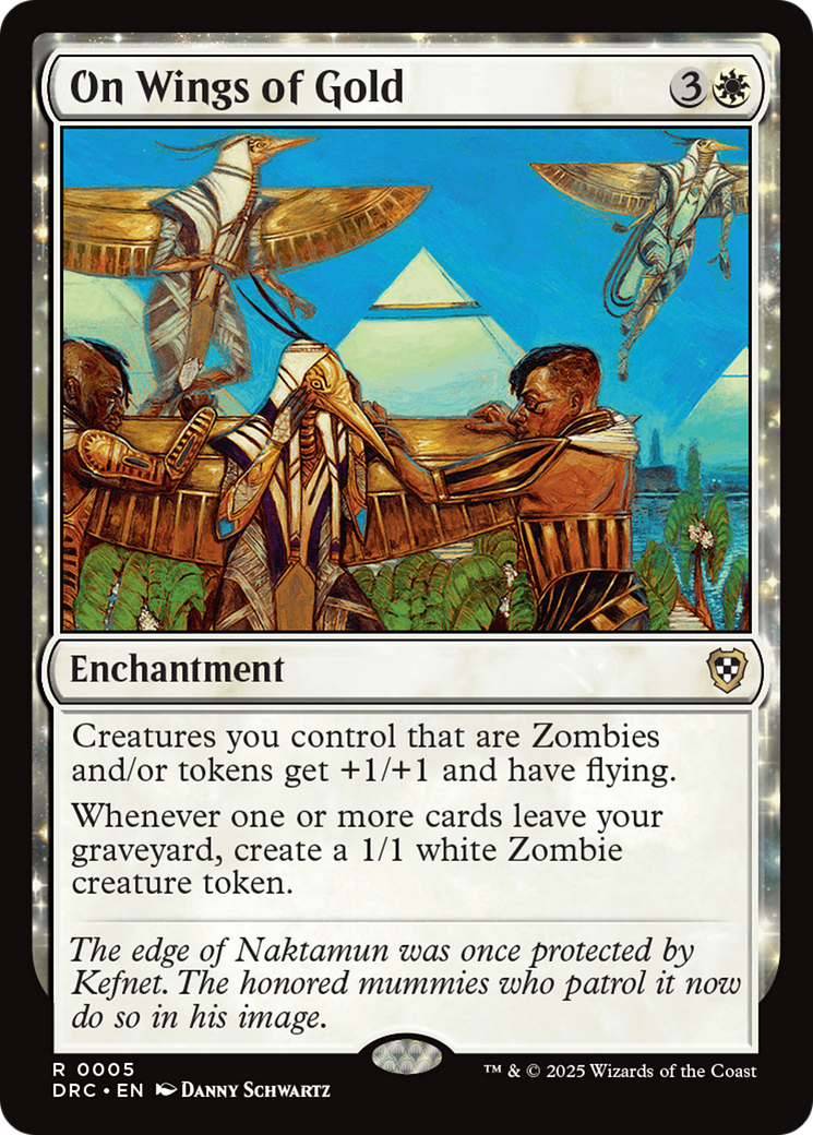 On Wings of Gold [Aetherdrift Commander] | Card Merchant Takapuna
