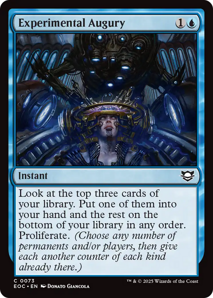 Experimental Augury [Edge of Eternities Commander] | Card Merchant Takapuna