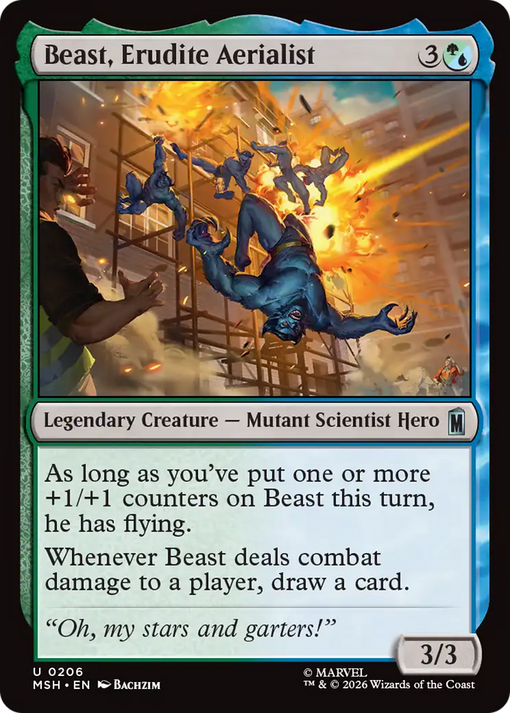 Beast, Erudite Aerialist [Marvel Super Heroes] | Card Merchant Takapuna