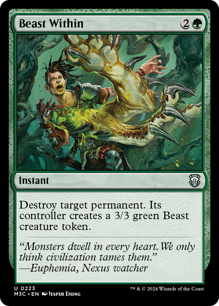 Beast Within (Ripple Foil) [Modern Horizons 3 Commander] | Card Merchant Takapuna