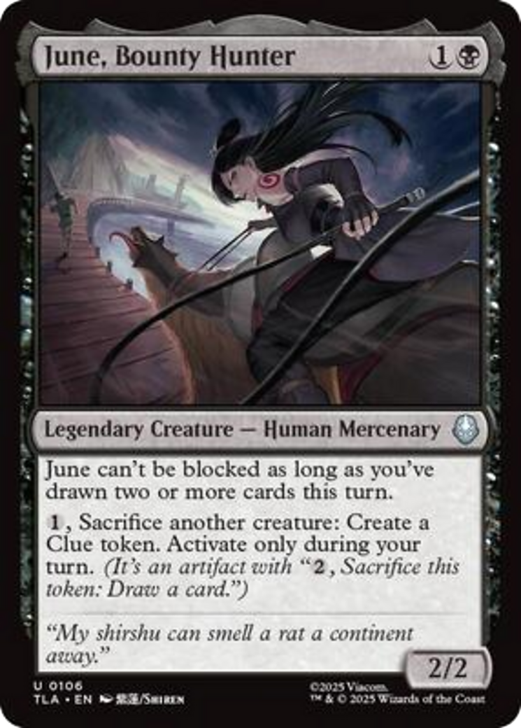 June, Bounty Hunter [Avatar: The Last Airbender] | Card Merchant Takapuna