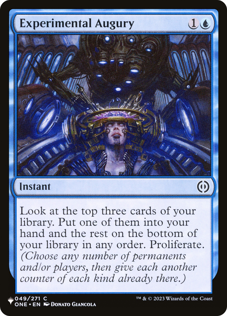 Experimental Augury [The List] | Card Merchant Takapuna