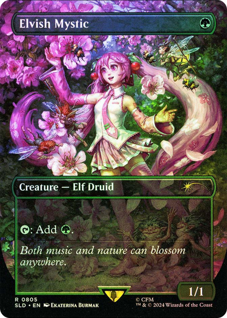 Elvish Mystic (0805) (Rainbow Foil) [Secret Lair Drop Series] | Card Merchant Takapuna