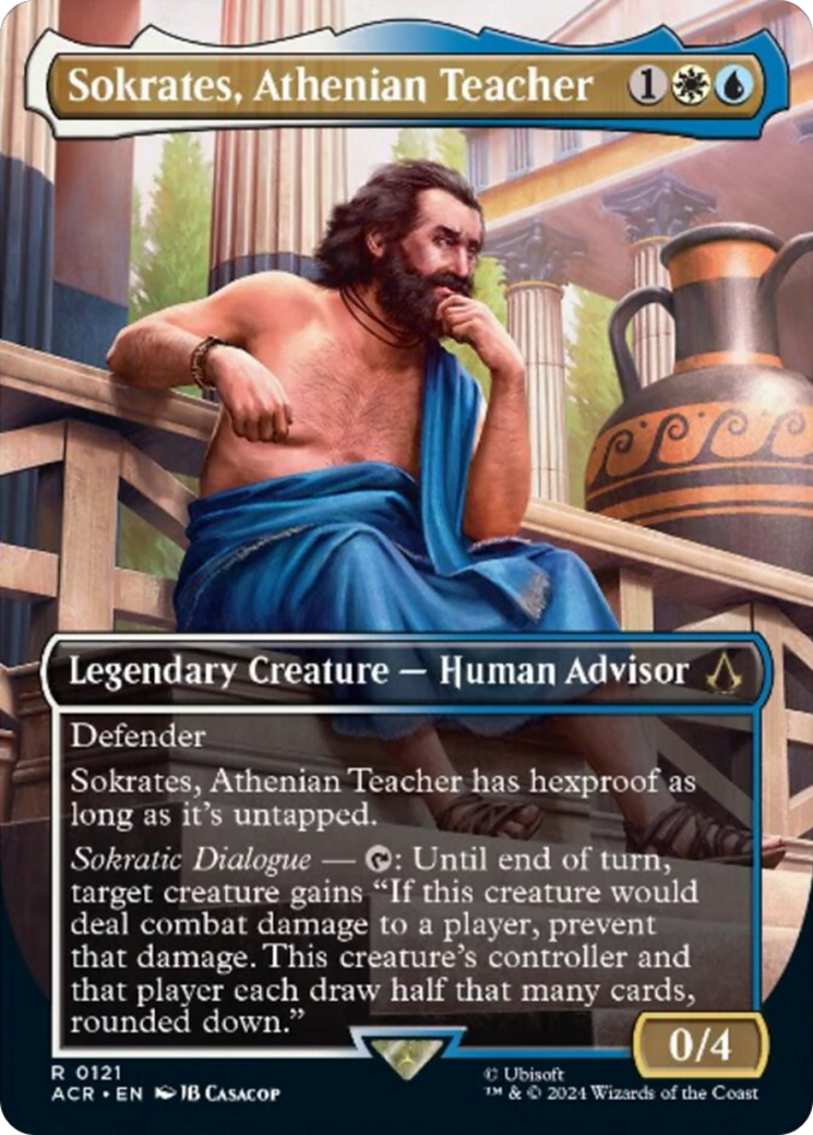 Sokrates, Athenian Teacher (Borderless) [Assassin's Creed] | Card Merchant Takapuna