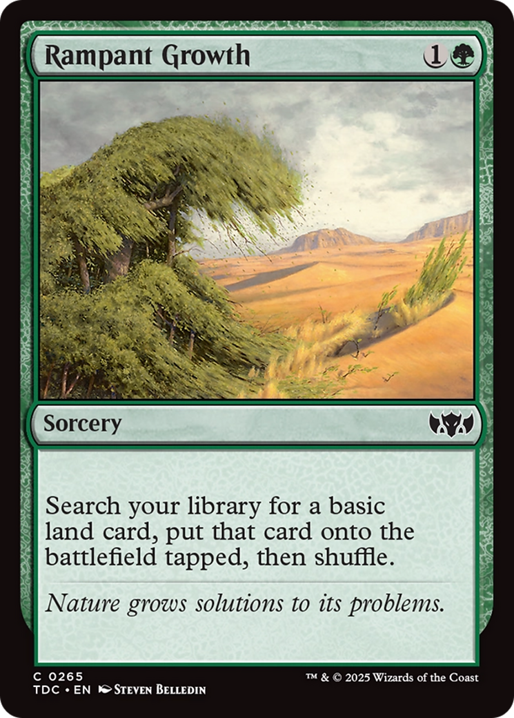 Rampant Growth [Tarkir: Dragonstorm Commander] | Card Merchant Takapuna